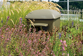 Nesting aid on a green roof