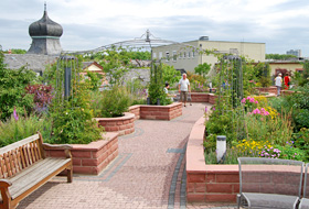 Roof garden at the Bürgerhospital