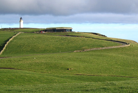 Gallie Craig embedded in the surrounding landscape