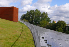 Green roof with photovoltaics
